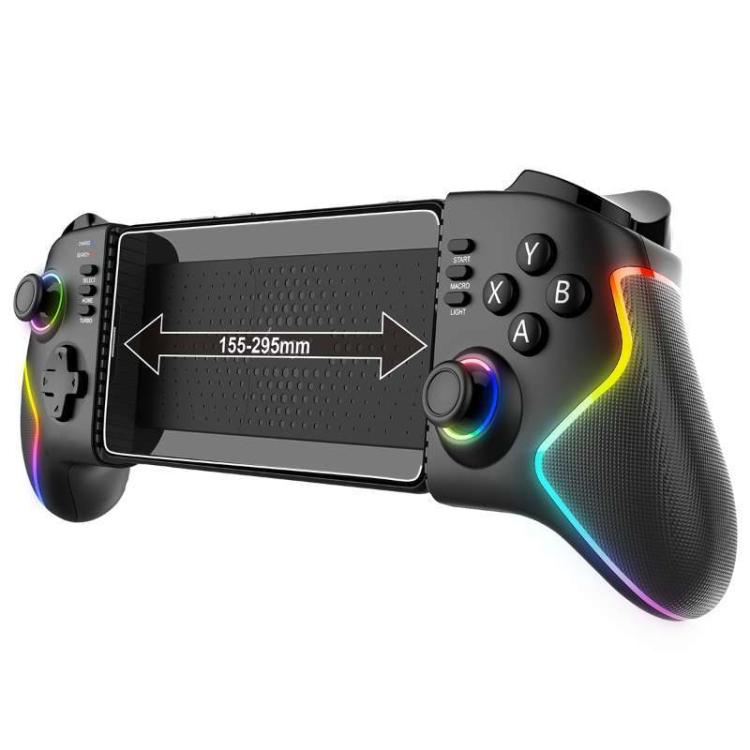 Mando de juegos extensible Ipega PG-9122 con joysticks de efecto Hall y giroscopio de 6 ejes para teléfonos/tabletas Android/iOS, PS4/PS3, Switch y PC con Windows.