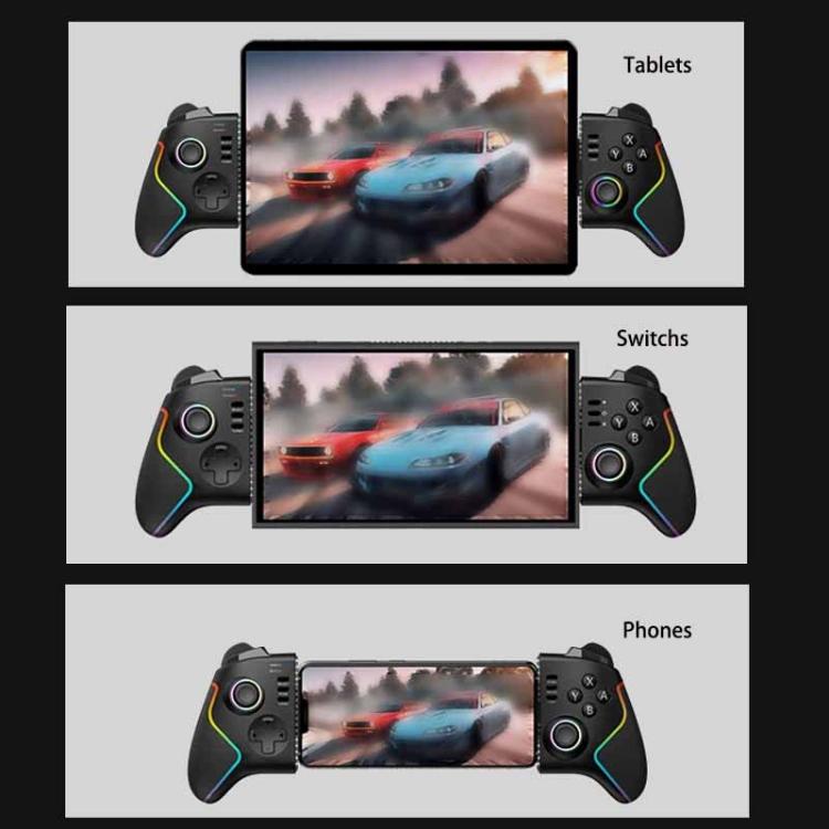 Mando de juegos extensible Ipega PG-9122 con joysticks de efecto Hall y giroscopio de 6 ejes para teléfonos/tabletas Android/iOS, PS4/PS3, Switch y PC con Windows.