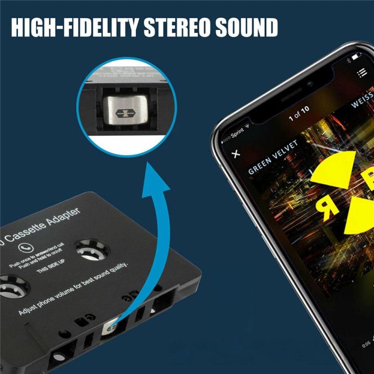 Convertidor de casete Bluetooth de doble canal de 3,5 mm para MP3 de coche Zeesean, BT006