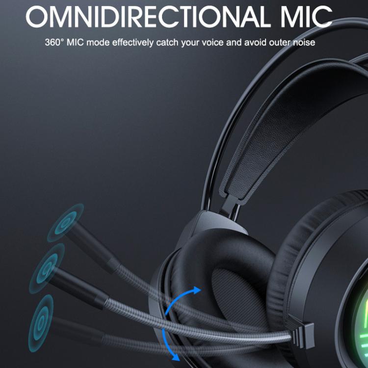 Auriculares para juegos de PC con graves potentes y 3.5 canales, cable de 1.5 m., iMICE HD-410