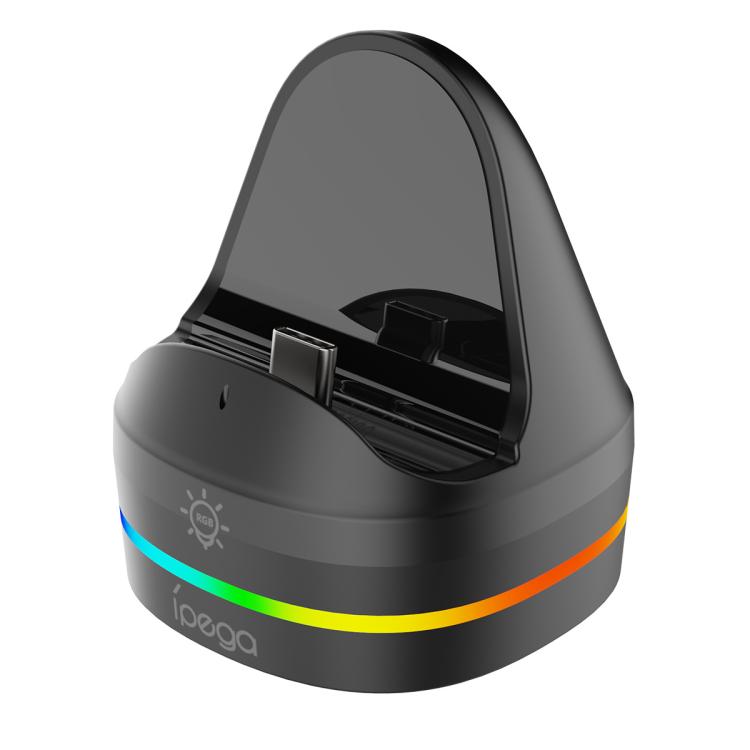 Cargador ipega para consola Nintendo Switch 2 con efectos de iluminación RGB, ipega