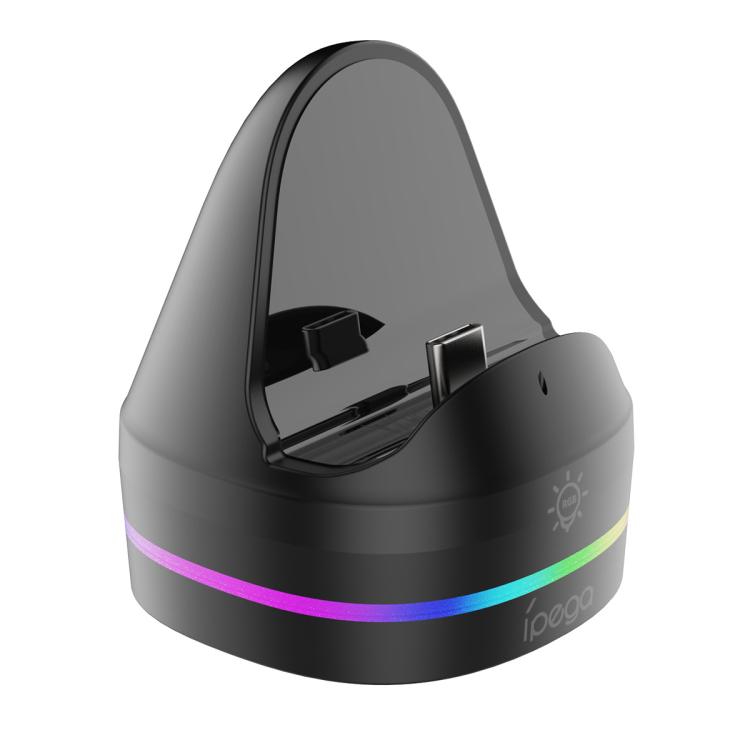 Cargador ipega para consola Nintendo Switch 2 con efectos de iluminación RGB, ipega
