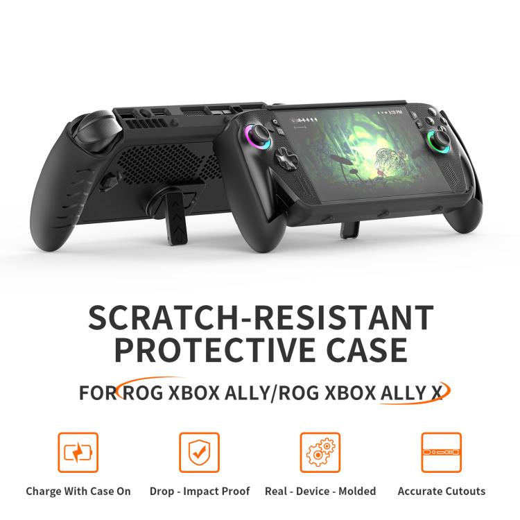 Funda protectora JYS TPU para consola ASUS ROG Xbox Ally / X con soporte, TPU Protective Case