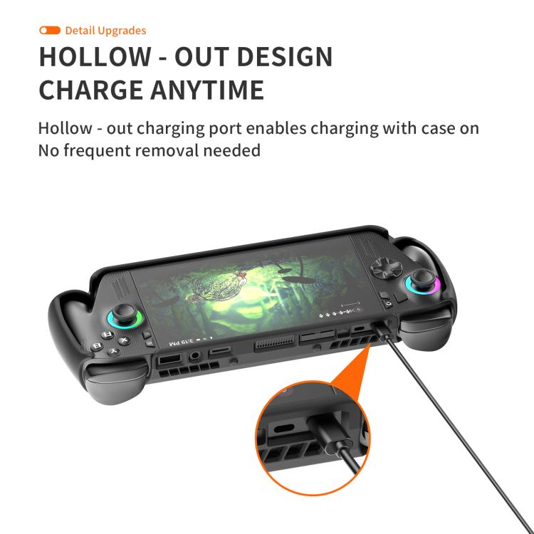 Funda protectora JYS TPU para consola ASUS ROG Xbox Ally / X con soporte, TPU Protective Case