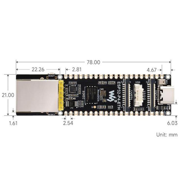 Placa de desarrollo de alto rendimiento con puerto Ethernet RJ45 de 100 Mbps, WAVESHARE ESP32-P4-ETH, WAVESHARE ESP32-P4-ETH-M, WAVESHARE ESP32-P4-POE-ETH, WAVESHARE ESP32-P4-POE-ETH-KIT-A, WAVESHARE ESP32-P4-POE-ETH-KIT-B
