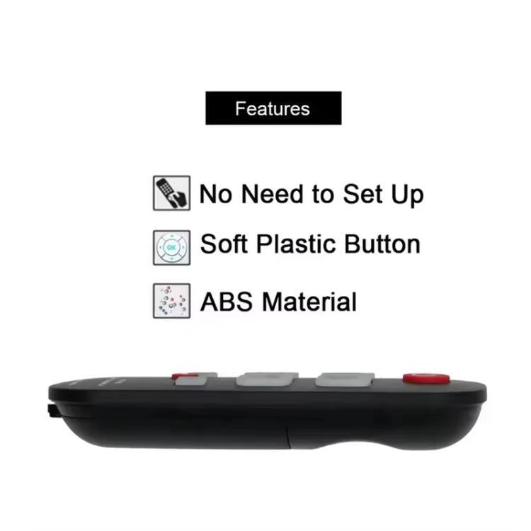 Control remoto universal A-TV10 para TV con botones luminosos de aprendizaje sencillo.
