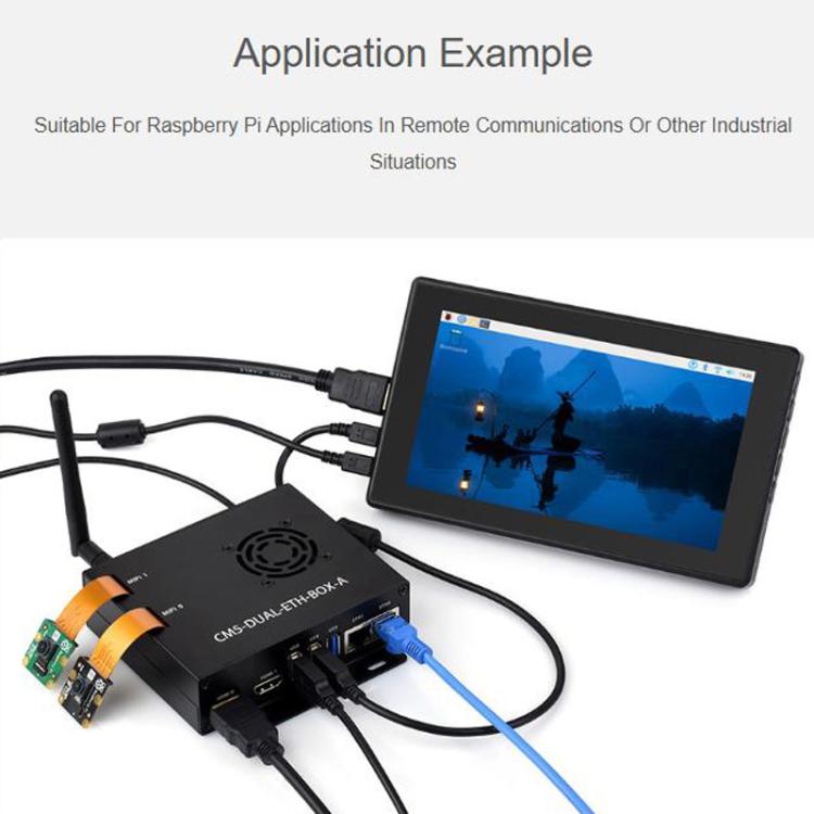 Placa base WAVESHARE Gigabit / 2.5G Ethernet dual para Raspberry Pi CM5, EU Plug, UK Plug, US Plug