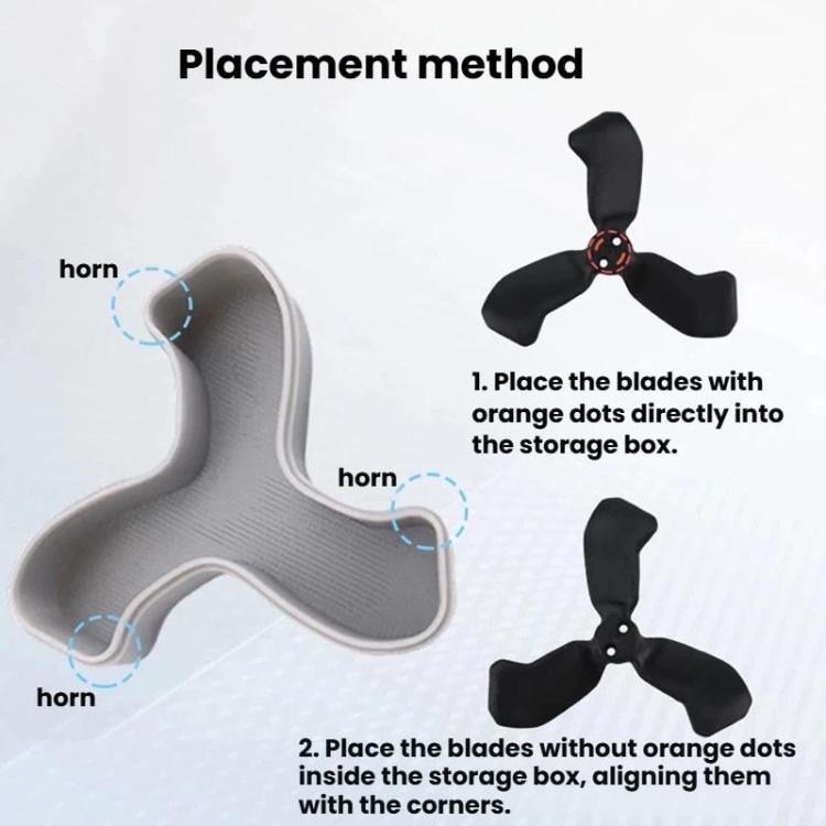 Estuche de almacenamiento para hélices de dron DJI Neo 2 CQT, caja protectora contra arañazos y desgaste.