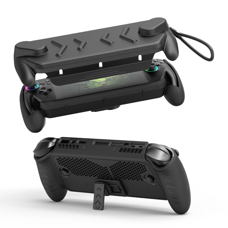 Funda JYS de cobertura total para consola ASUS ROG Xbox Ally / Ally X con base de TPU y carcasa superior rígida de ABS con soporte., Full-Cover Case