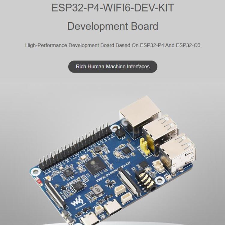 Placa de desarrollo de alto rendimiento compatible con Wi-Fi 6 y Bluetooth 5 / BLE 5., WAVESHARE ESP32-P4-WIFI6-DEV-KIT, WAVESHARE ESP32-P4-WIFI6-DEV-KIT-A, WAVESHARE ESP32-P4-WIFI6-DEV-KIT-B, WAVESHARE ESP32-P4-WIFI6-DEV-KIT-C