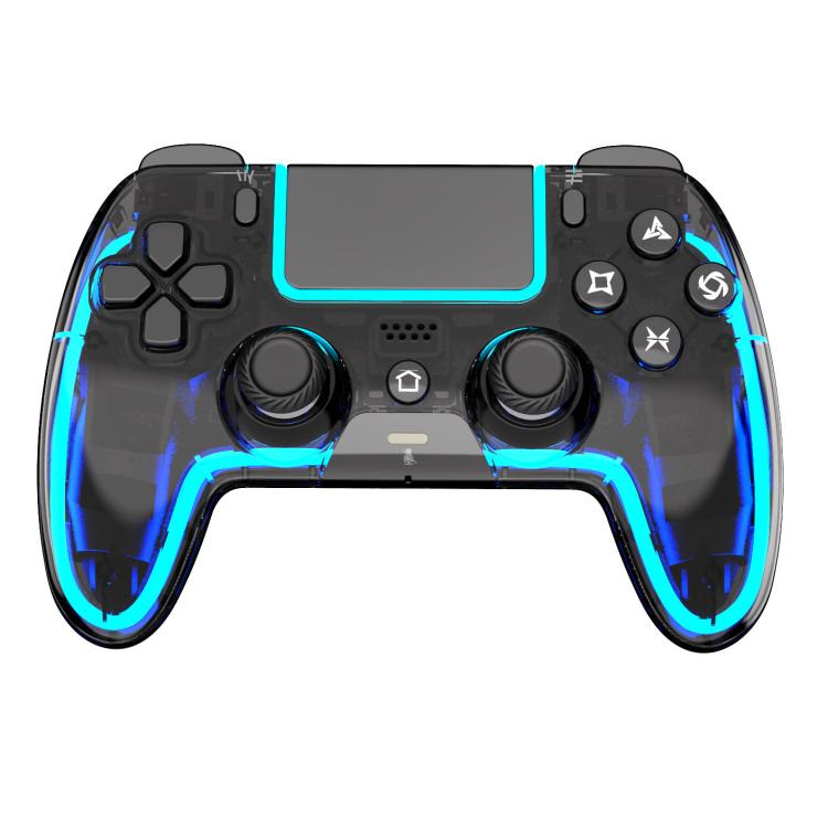 Mando inalámbrico Bluetooth para PS5 con botones traseros programables e iluminación RGB.