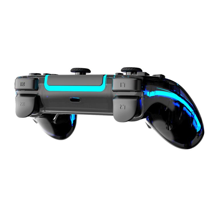 Mando inalámbrico Bluetooth para PS5 con botones traseros programables e iluminación RGB.