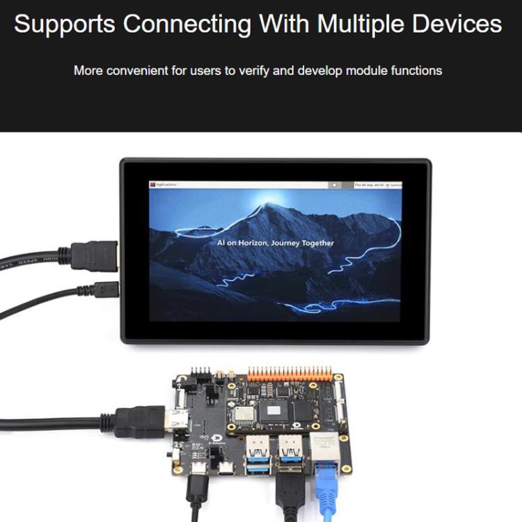 Placa base compatible con interfaz GPIO de 40 pines y puerto Gigabit Ethernet RJ45., D-Robotics RDK X5 MD Carrier Board