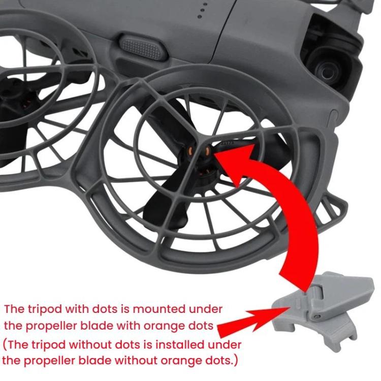 Para DJI Neo 2 CQT, juego de 4 soportes plegables para el elevador, resistentes a arañazos y desgaste, con soporte de protección para el tren de aterrizaje., Folding Booster Kickstand