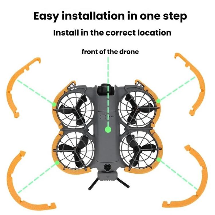 Para DJI Neo 2 CQT 4 piezas/juego Cubierta protectora de fuselaje Cubierta anticolisión de paleta, Paddle Cover