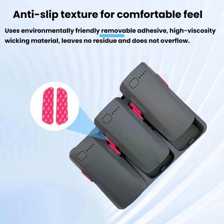 Pegatinas antideslizantes y antidesgaste para pies de DJI Neo 2 CQT. Pegatinas adhesivas removibles con respaldo. Pegatinas marcadoras de batería.