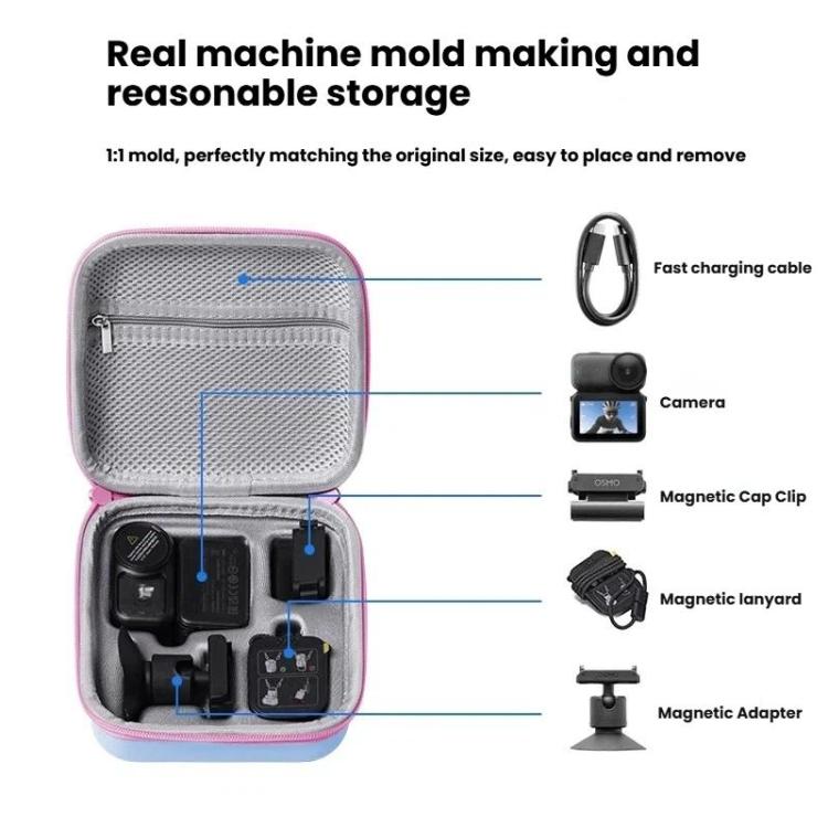 Estuche rígido de transporte para DJI Osmo Nano Standard Combo, bolsa de almacenamiento protectora portátil con asa de transporte.
