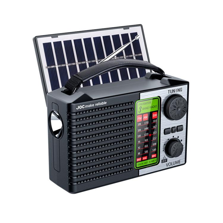 Radio solar de banda completa JOC TG-099BT-S con linterna y Bluetooth portátil, JOC TG-099BT-S