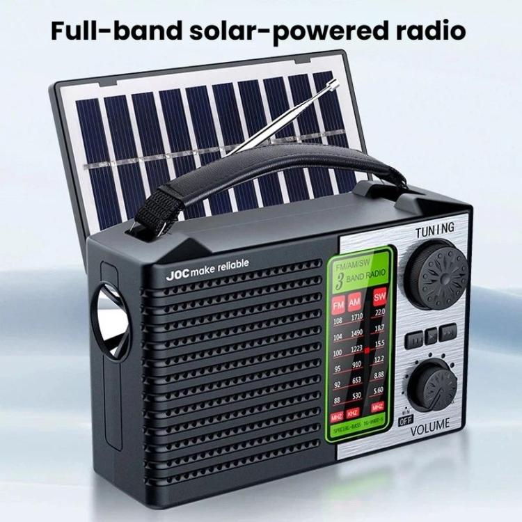 Radio solar de banda completa JOC TG-099BT-S con linterna y Bluetooth portátil, JOC TG-099BT-S