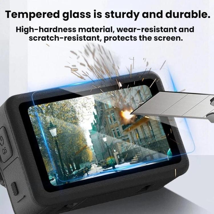 Protector de pantalla de vidrio templado HD para lente de cámara DJI Osmo Action 6 Flymile