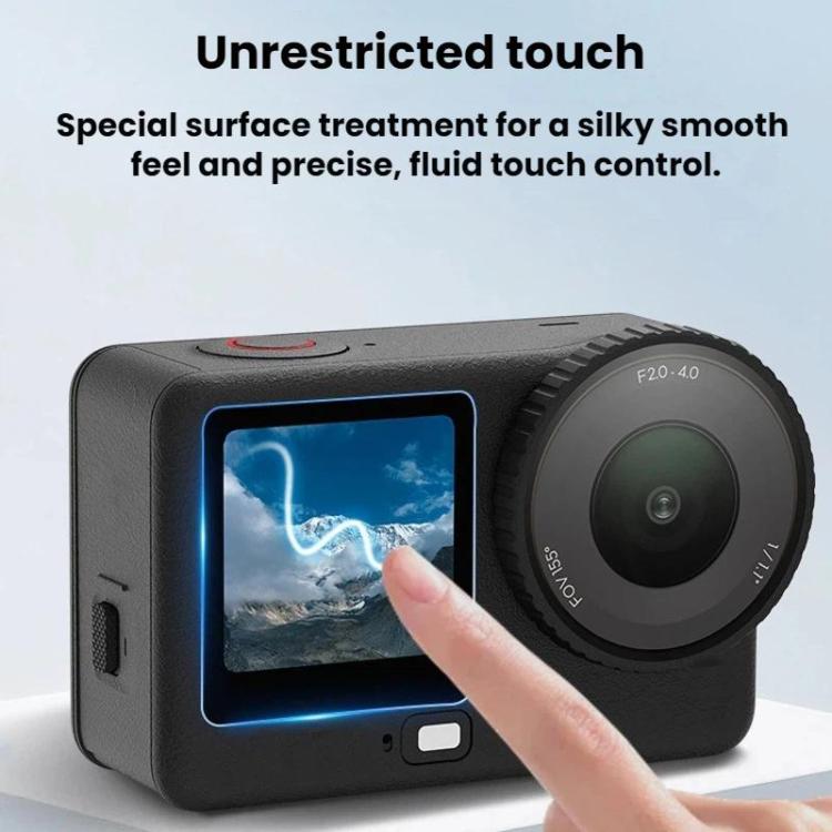 Protector de pantalla de vidrio templado HD para lente de cámara DJI Osmo Action 6 Flymile