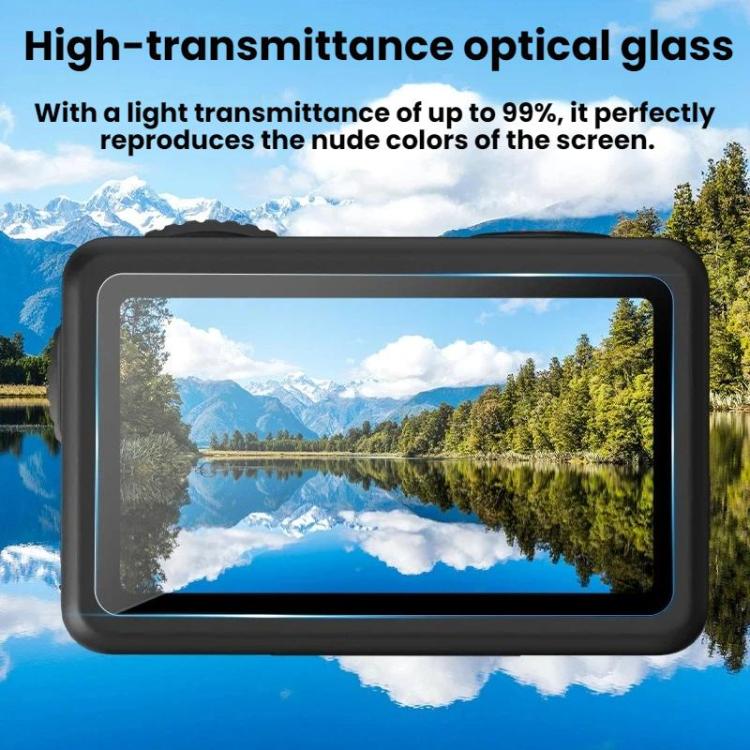Protector de pantalla de vidrio templado HD para lente de cámara DJI Osmo Action 6 Flymile