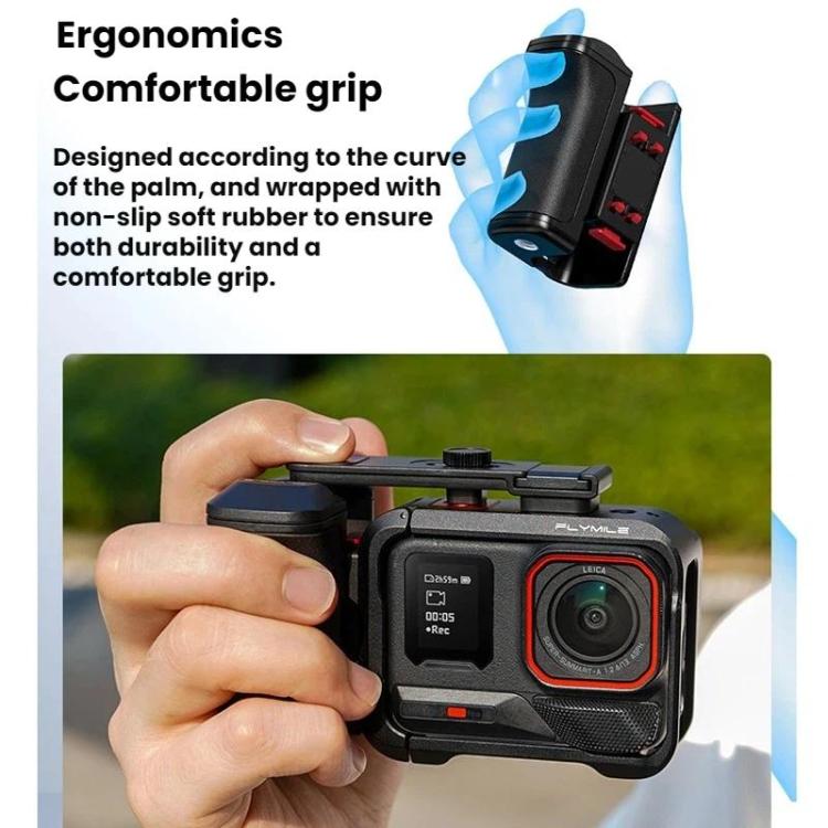 Accesorios de expansión para la jaula de la cámara Insta360 Ace Pro / 2 Flymile, Universal Holder, Set Plastic Version