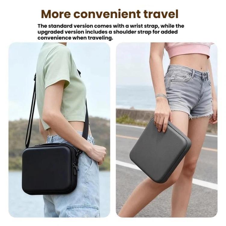 Funda de transporte para DJI Osmo Action 6 Adventure Combo, bolsa de almacenamiento de EVA+PU con absorción de impactos, Handheld-Type Black, Handheld Type Gray, Shoulder Strap Type Gray, Shoulder Strap Black