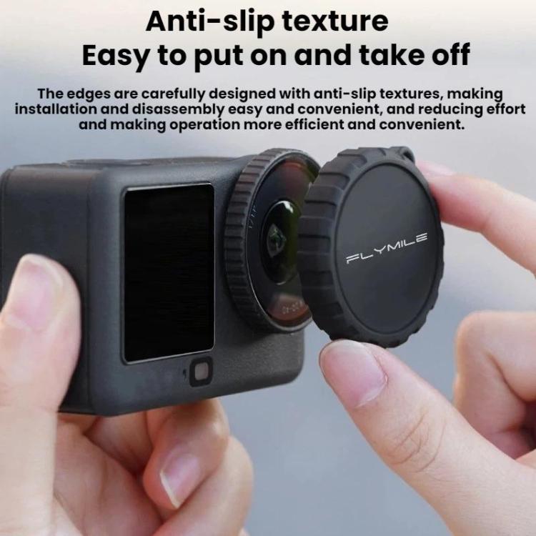 Tapa protectora de silicona antipolvo Flymile para lente de DJI Osmo Action 6