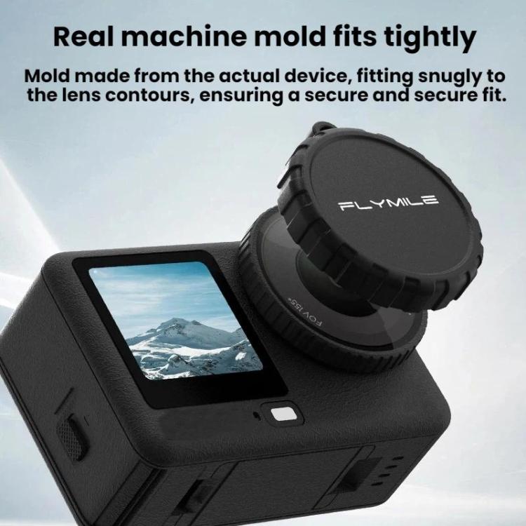 Tapa protectora de silicona antipolvo Flymile para lente de DJI Osmo Action 6
