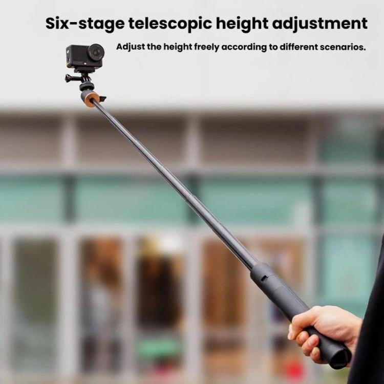 Trípode extensible de 1,2 m para selfies con trípode para cámaras de acción, con rótula giratoria de 360 grados.