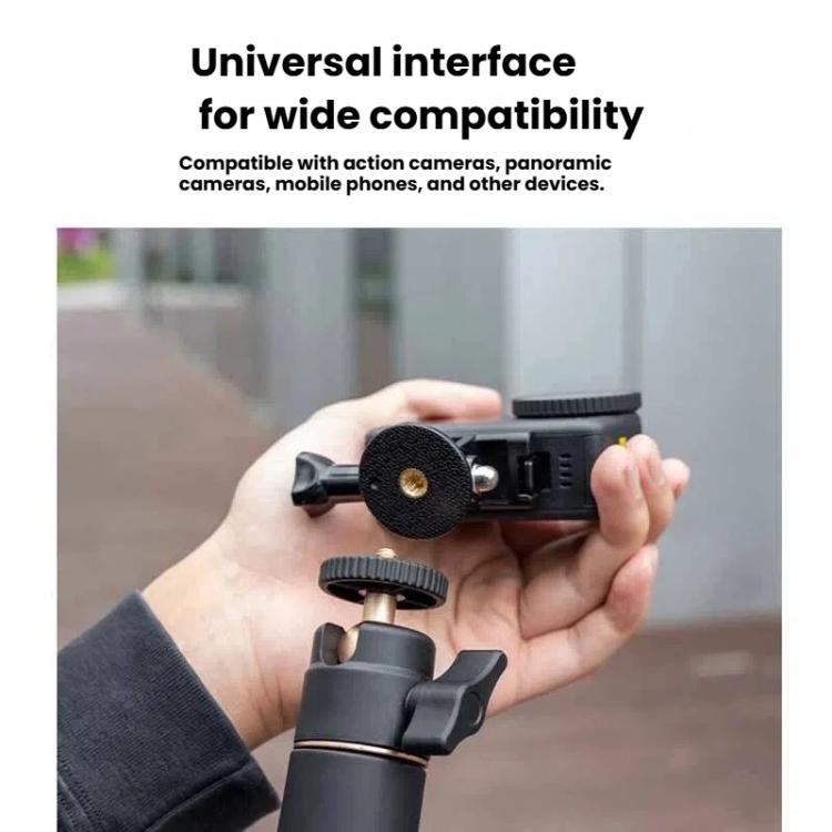 Trípode extensible de 1,2 m para selfies con trípode para cámaras de acción, con rótula giratoria de 360 grados.
