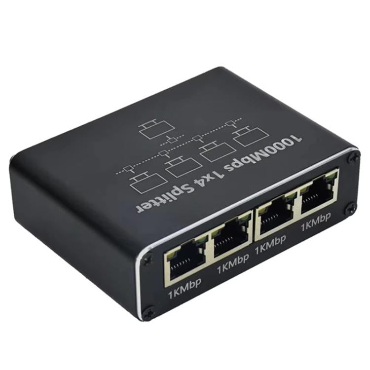 Divisor de red Gigabit RJ45, divisor de cable Ethernet de 1 a 4, RJ45 Gigabit Network Splitter