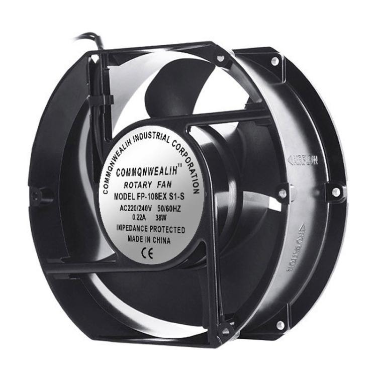 Ventilador axial industrial FP-108EX-S1-S de 38 W para pila de carga de CA y caja de control eléctrico., 220V, 110V, 380V