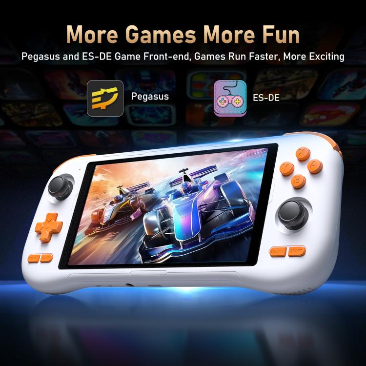 Consola de juegos retro K56 con pantalla táctil de 5,5 pulgadas, sistema operativo Android 14 y interfaz ES-DE para un juego más rápido., Without Game Card, 6+128G
