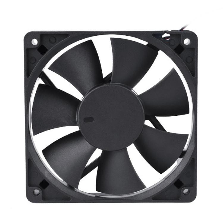 Ventilador de refrigeración para congelador KunPeng DC12025SL12cm con rodamiento impregnado en aceite y motor de CC., 12V, 24V