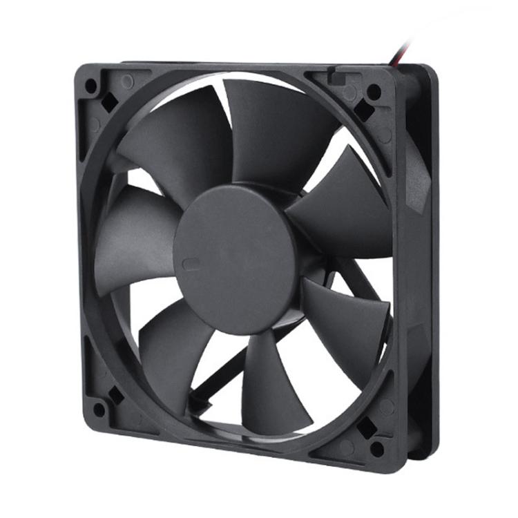 Ventilador de refrigeración para congelador KunPeng DC12025SL12cm con rodamiento impregnado en aceite y motor de CC., 12V, 24V