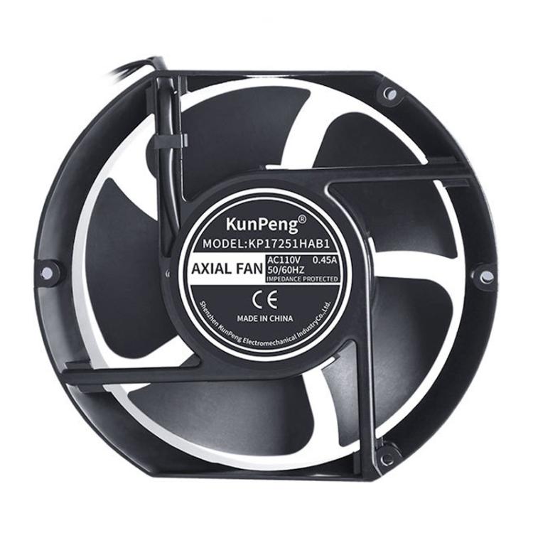 Ventilador axial de flujo con rodamiento de bolas KunPeng de 38 W y 2600 rpm para pila de carga., 110V, 220V, 380V