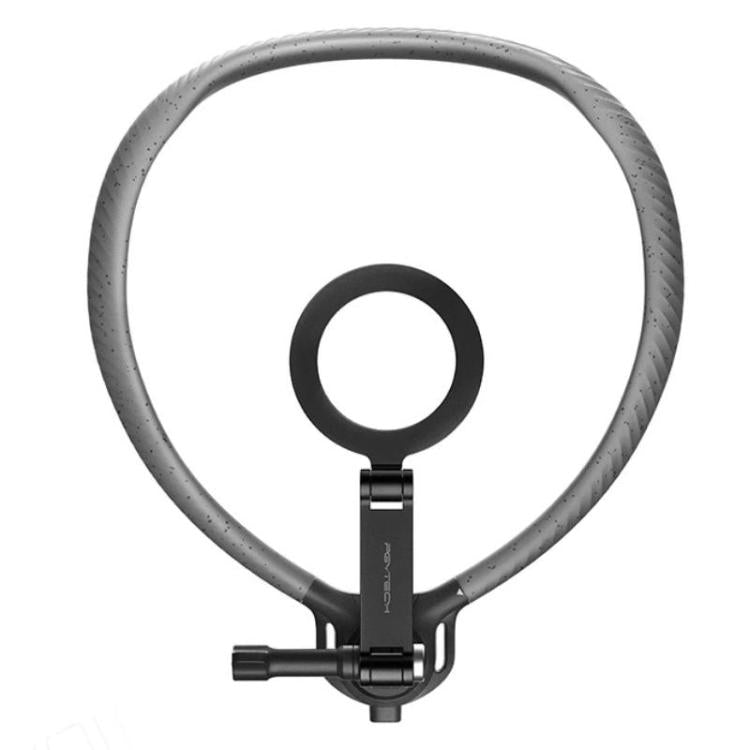 Vista frontal del teléfono con colgador magnético para el cuello de PGYTECH, P-GM-392