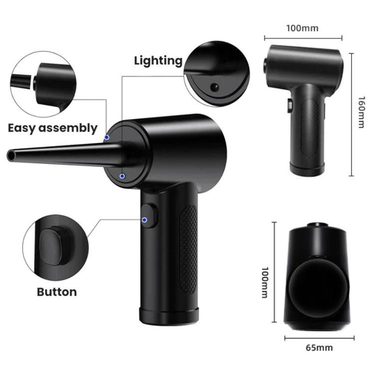 Soplador de polvo portátil recargable por USB para limpieza de teclados y carcasas de ordenador, 2000mAh x 3, 2000mAh x 2