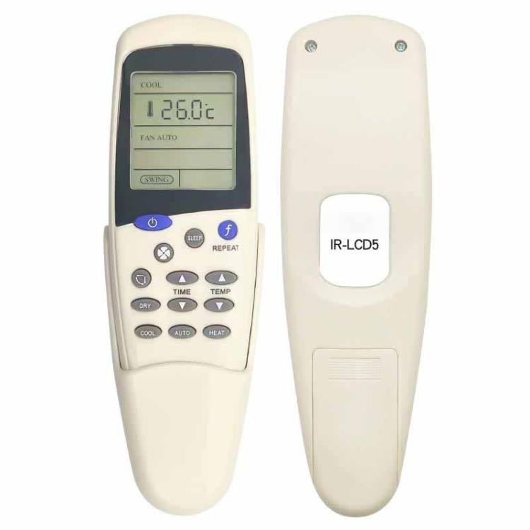 Control remoto IR-LCD5 para aire acondicionado Saijo Denki (versión en inglés), IR-LCD5