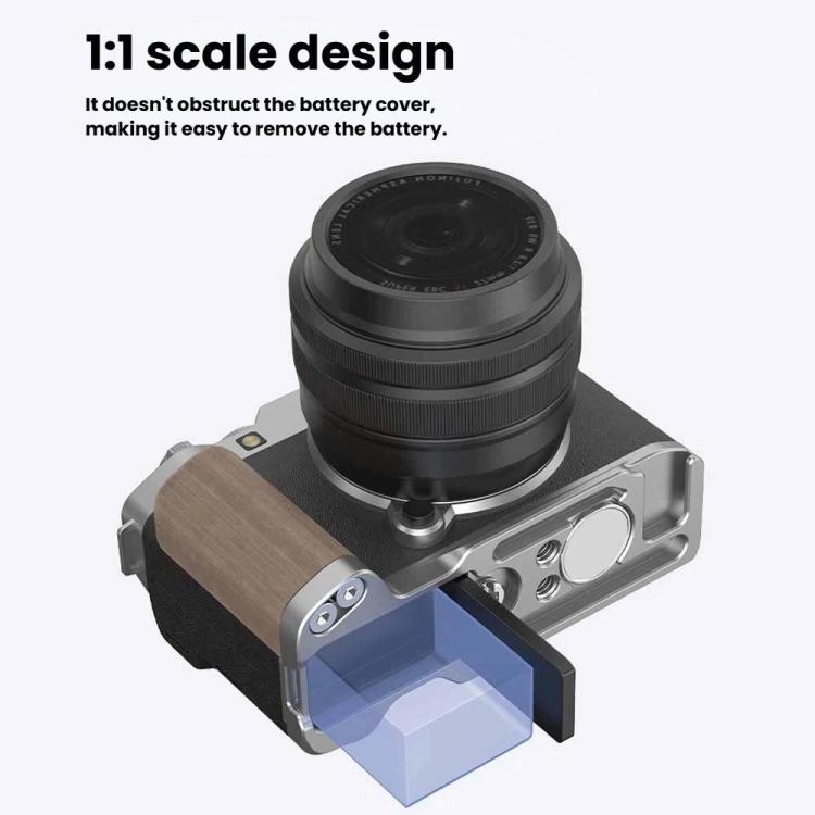 Accesorios de expansión para cámara: Base metálica de liberación rápida Arca-Swiss, For Fujifilm X-M5 Ebony L-Plate, For Fujifilm X-M5 Walnut L-Plate, For Fujifilm X-M5 Thumb Grip Black, For Fujifilm X-M5 Thumb Grip Silver