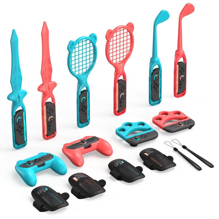 Juego de juegos STARTRC: Gamepad, deportes, esgrima, tenis, raqueta, carreras, volante, For Nintendo Switch 2 14 In 1