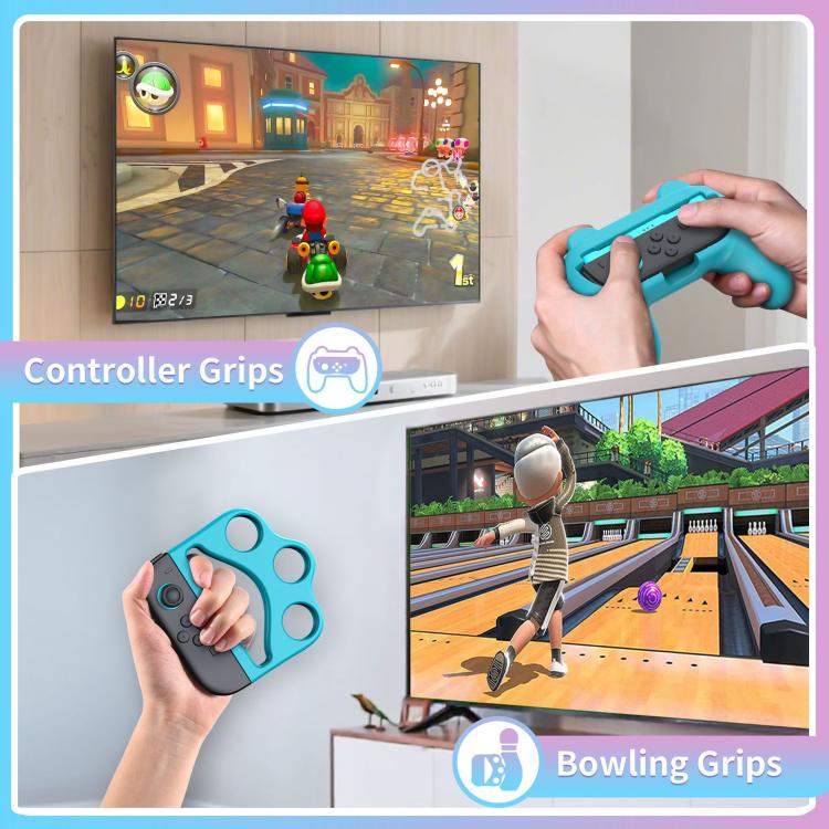 Juego de juegos STARTRC: Gamepad, deportes, esgrima, tenis, raqueta, carreras, volante, For Nintendo Switch 2 14 In 1