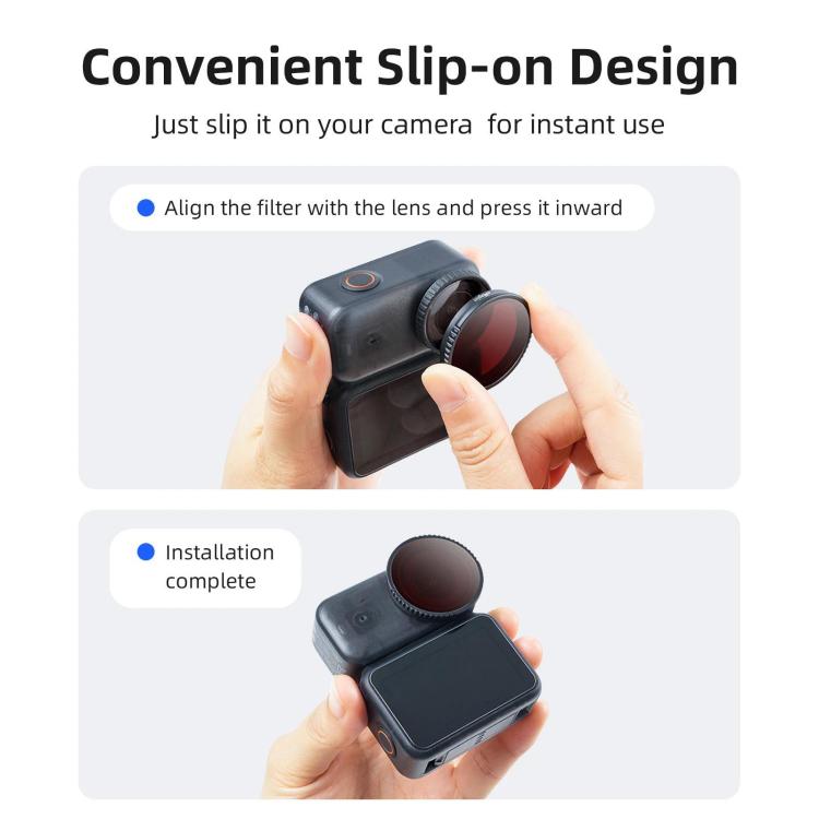 Filtro de ajuste rápido aMagisn para DJI Osmo Nano, UV, CPL, ND8+ND16+ND32+ND64, ND8+ND16+ND32+CPL