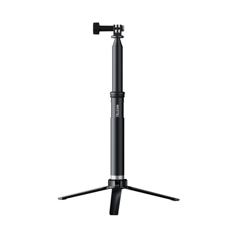 Trípode monopie para selfies TELESIN de 0,9 m, compatible con cámaras de acción y smartphones., Aluminum Alloy Tripod, Plastic Tripod