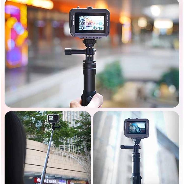 Trípode monopie para selfies TELESIN de 0,9 m, compatible con cámaras de acción y smartphones., Aluminum Alloy Tripod, Plastic Tripod