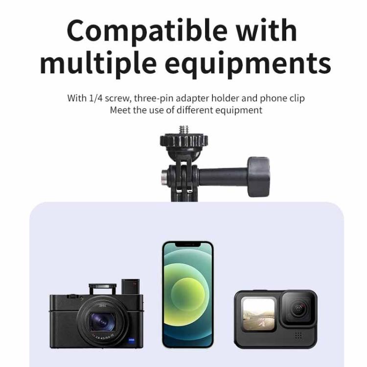 Trípode monopie para selfies TELESIN de 0,9 m, compatible con cámaras de acción y smartphones., Aluminum Alloy Tripod, Plastic Tripod