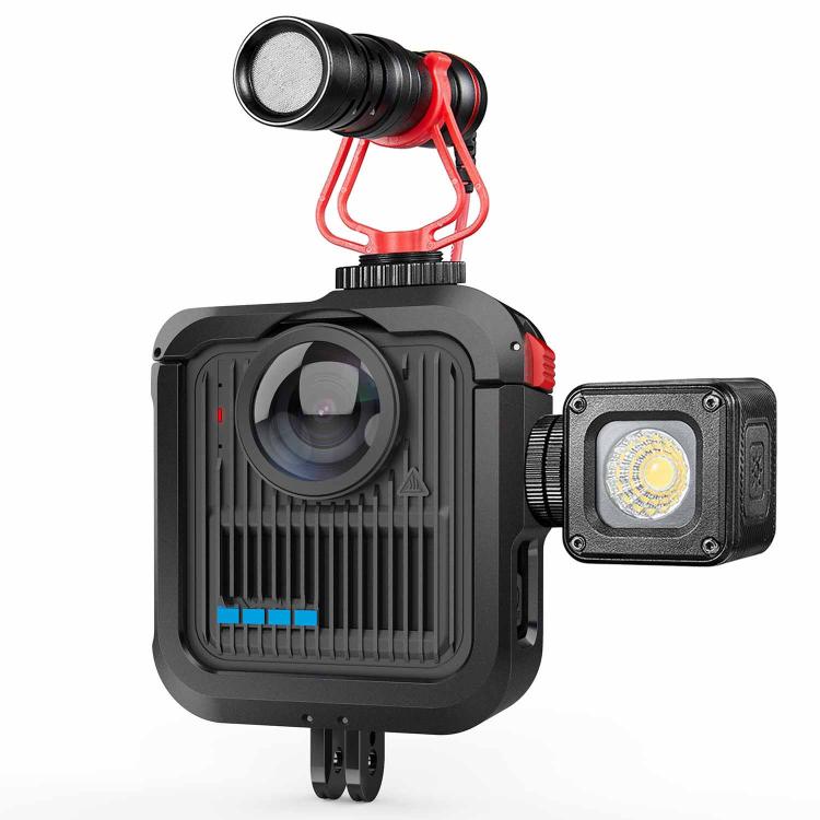 Kit de jaula de aleación de aluminio para GoPro MAX2, marco protector con soportes de zapata fría dobles., Kit A, Kit B