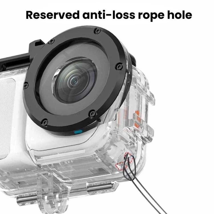 Para Insta360 GO Ultra, kit de carcasa impermeable de 60 m para buceo con doble zapata fría.